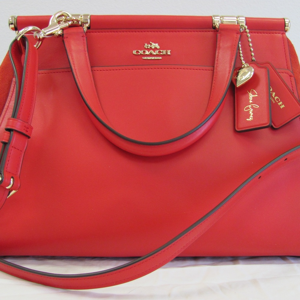 COACH Selena Gomez Drifter Satchel I Light Gold Se